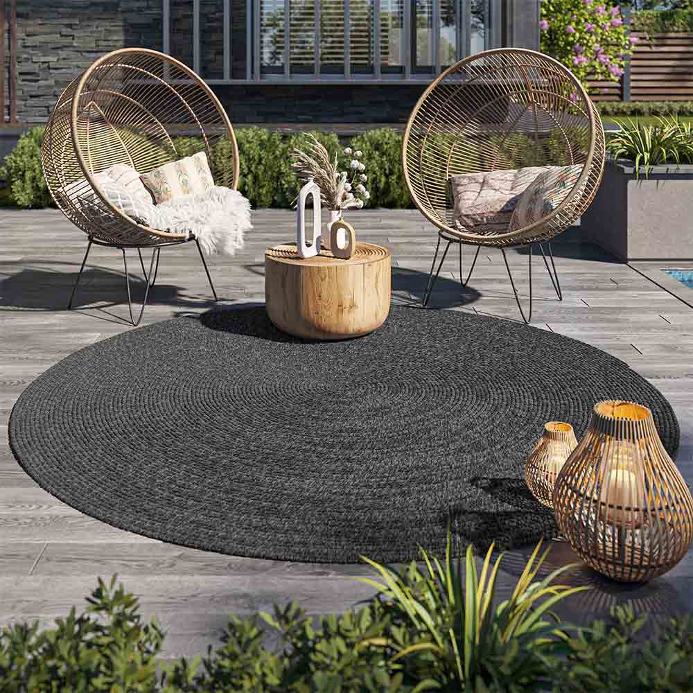 Braided Indoor/Outdoor Area Rug,8FT,6FT