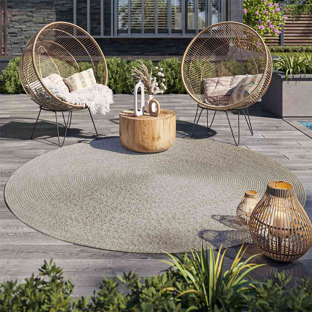 Braided Indoor/Outdoor Area Rug,8FT,6FT