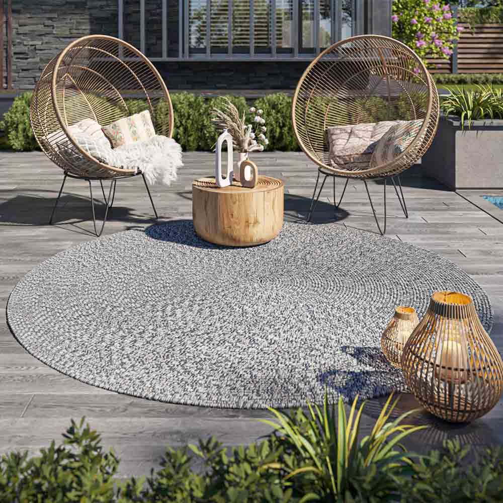 Braided Indoor/Outdoor Area Rug,8FT,6FT