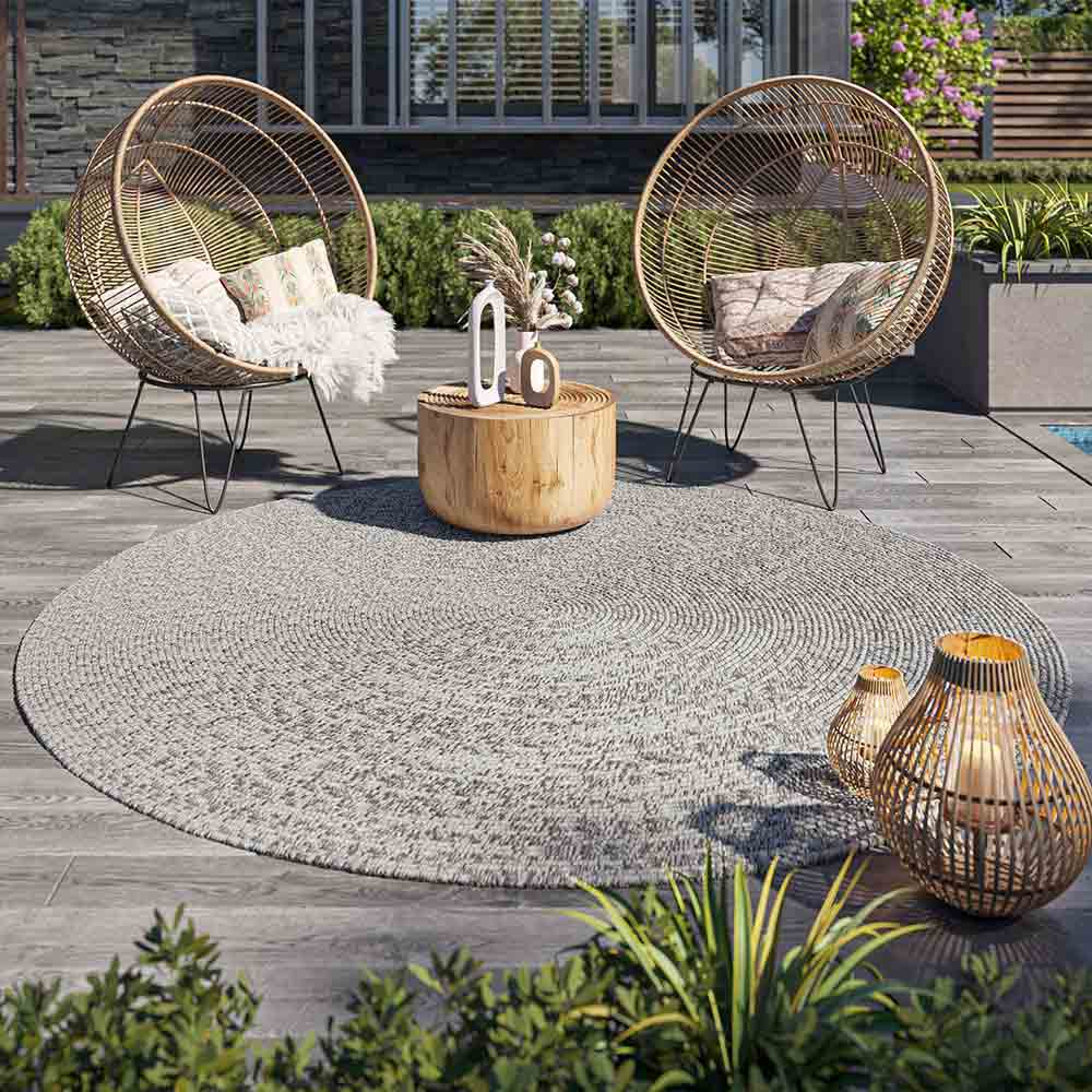 Braided Indoor/Outdoor Area Rug,8FT,6FT