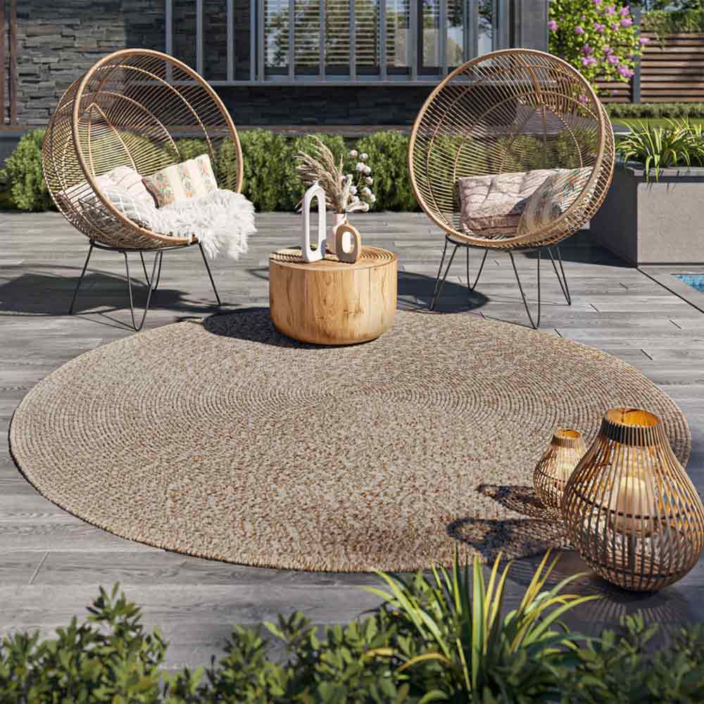 Braided Indoor/Outdoor Area Rug,8FT,6FT