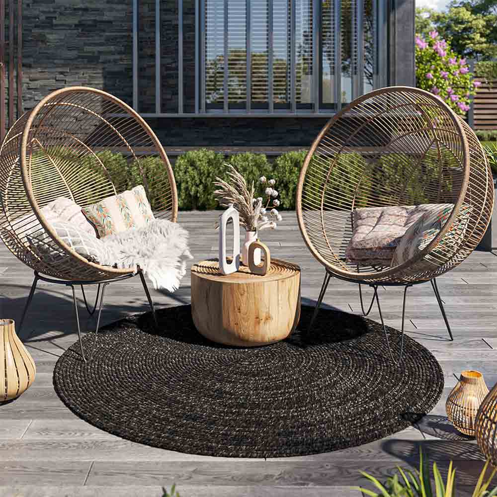 Braided Indoor/Outdoor Area Rug,8FT,6FT