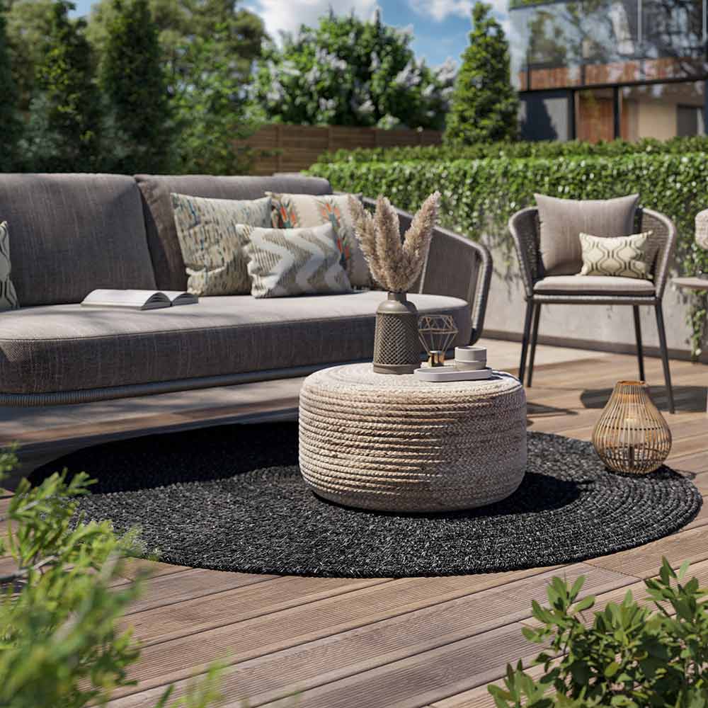 Braided Indoor/Outdoor Area Rug,8FT,6FT