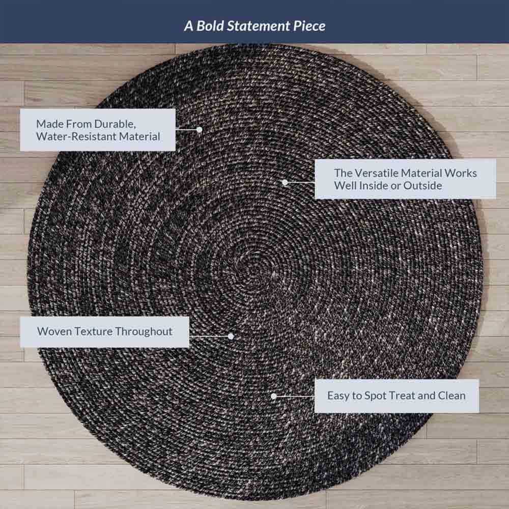 Braided Indoor/Outdoor Area Rug,8FT,6FT