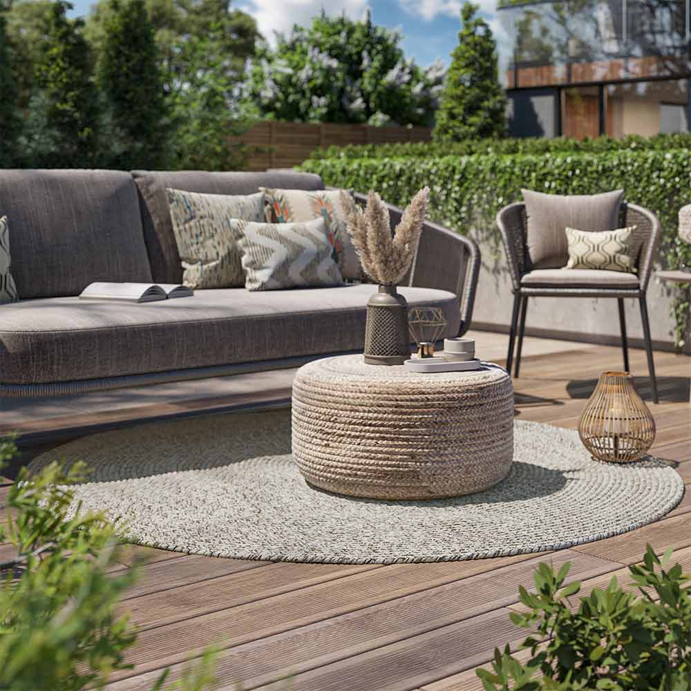 Braided Indoor/Outdoor Area Rug,8FT,6FT