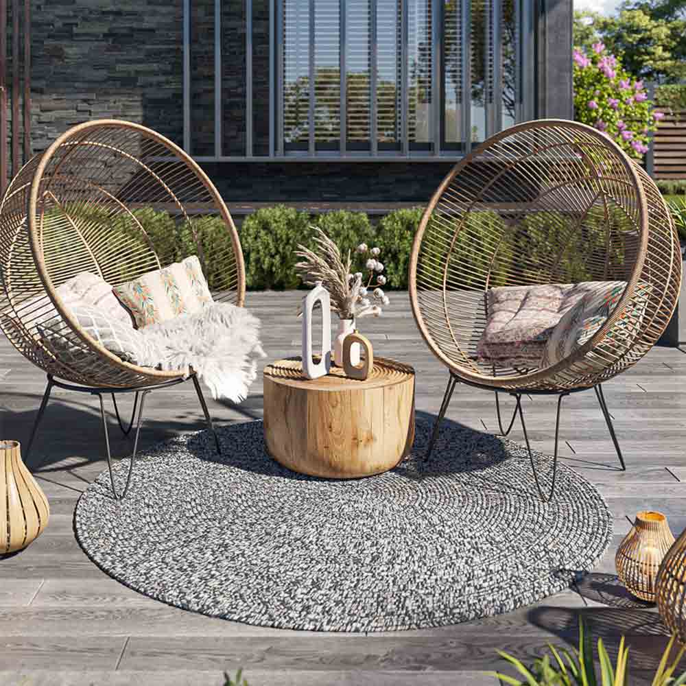 Braided Indoor/Outdoor Area Rug,8FT,6FT