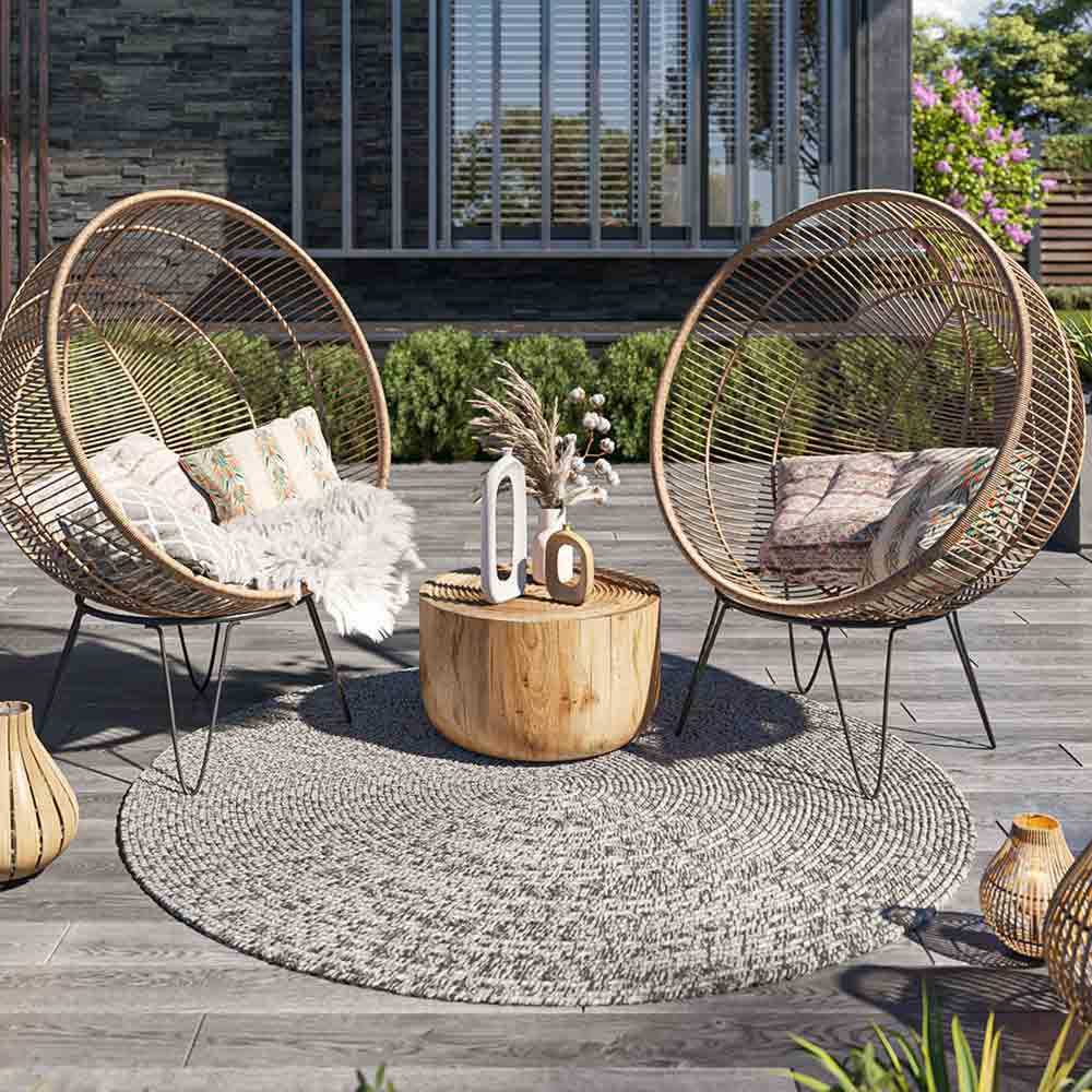 Braided Indoor/Outdoor Area Rug,8FT,6FT