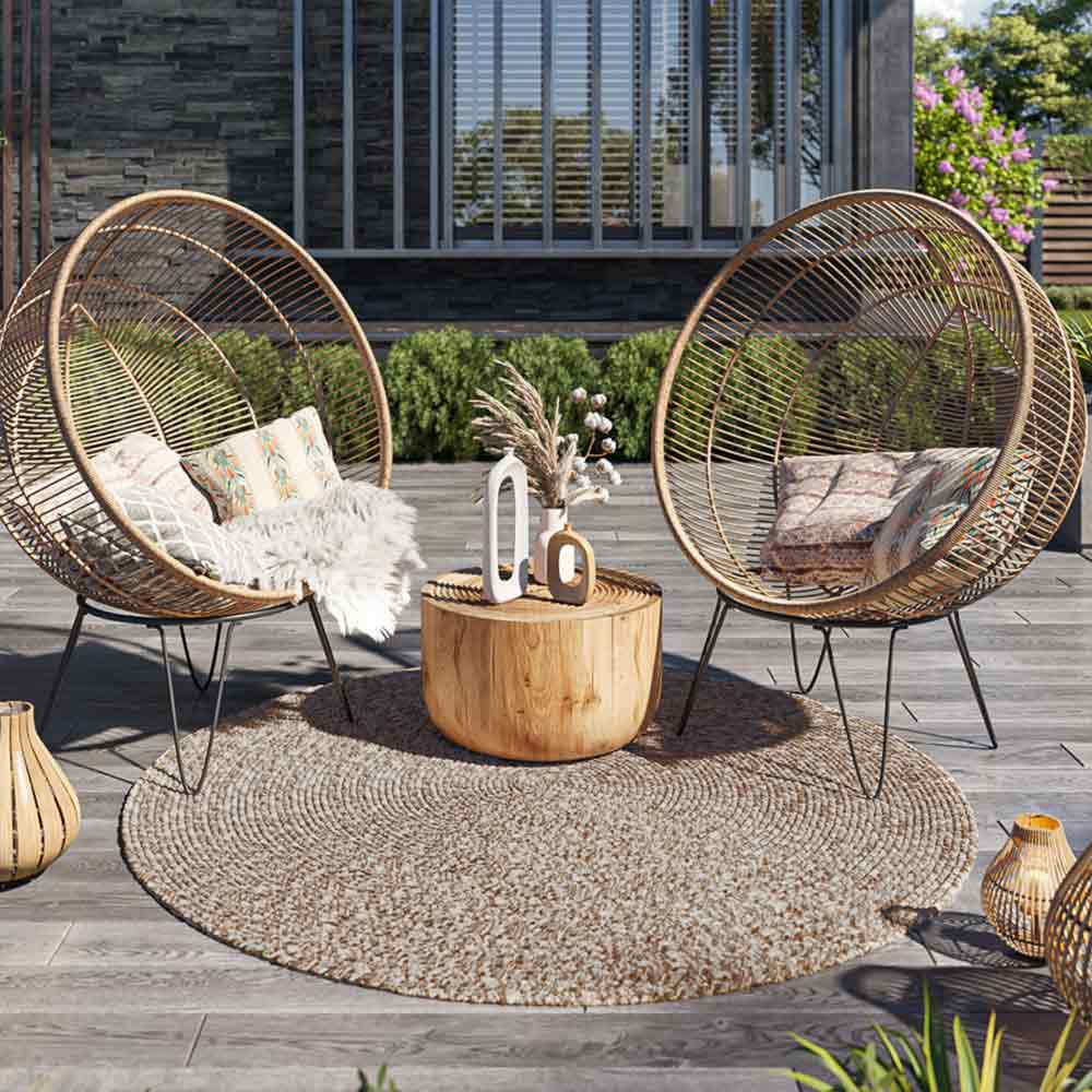 Braided Indoor/Outdoor Area Rug,8FT,6FT