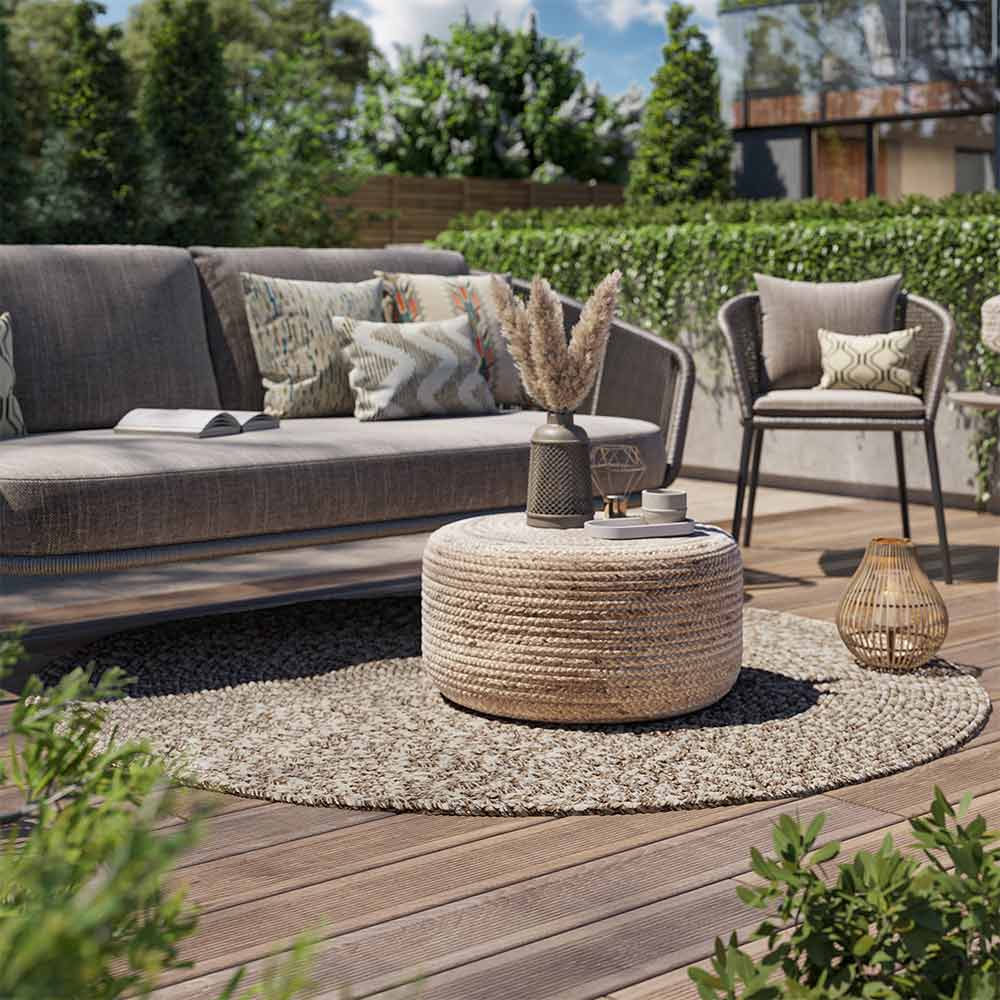 Braided Indoor/Outdoor Area Rug,8FT,6FT