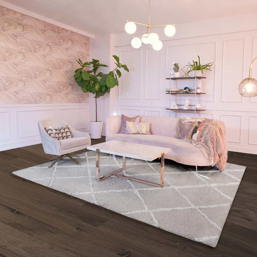 Diamond Trellis Area Rug Plush Shag Rug,8' x 10',5' x 8',4' x 6'