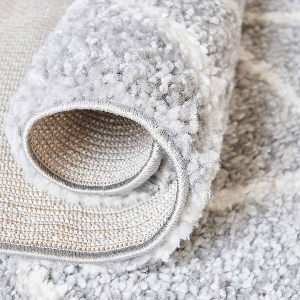 Diamond Trellis Area Rug Plush Shag Rug,8' x 10',5' x 8',4' x 6'