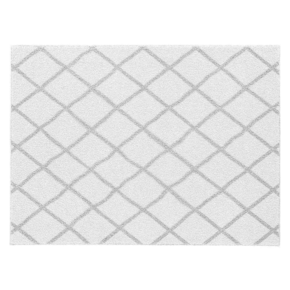 Diamond Trellis Area Rug Plush Shag Rug,8' x 10',5' x 8',4' x 6'