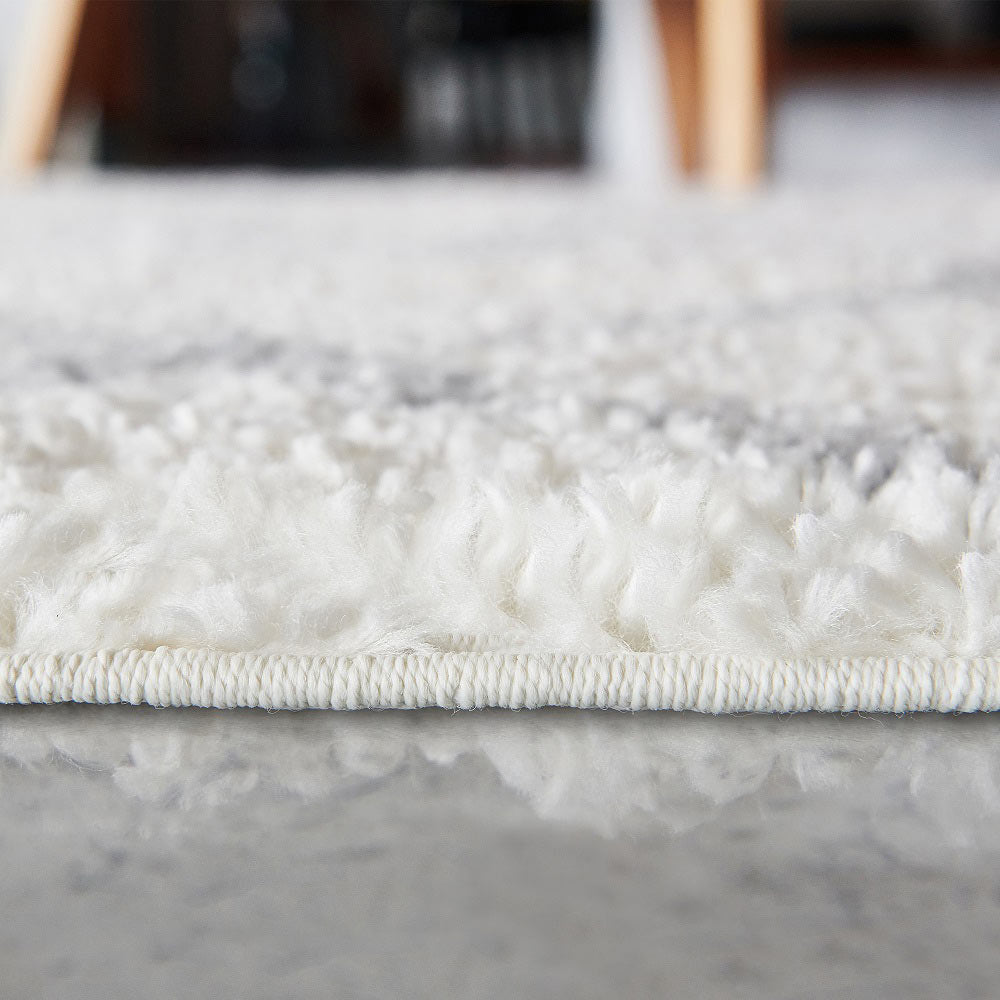 Diamond Trellis Area Rug Plush Shag Rug,8' x 10',5' x 8',4' x 6'