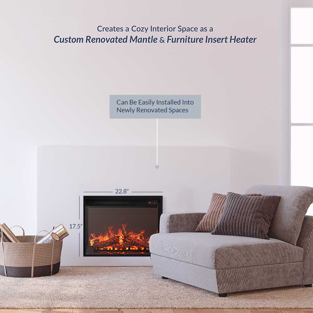 23" Electric Fireplace Insert