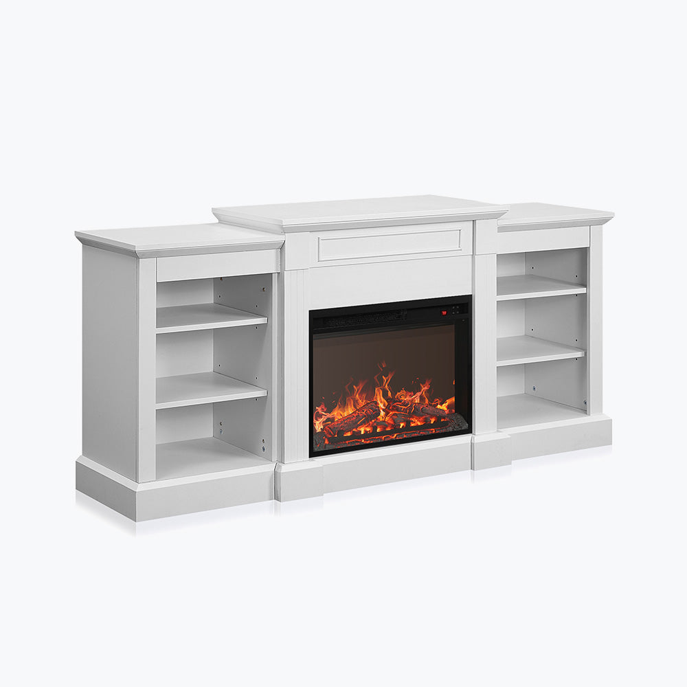 Lenore Modern TV Stand with Fireplace for 65+ Inch TV