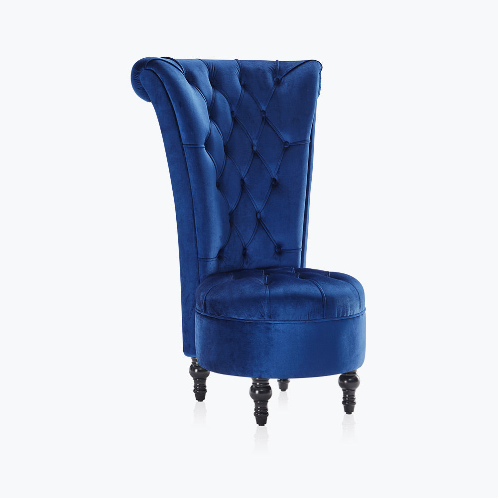 Tufted High Back Accent Chair