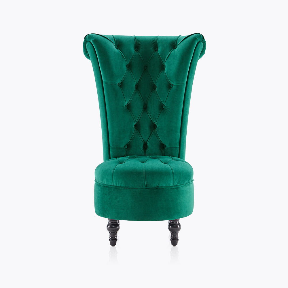 Tufted High Back Accent Chair