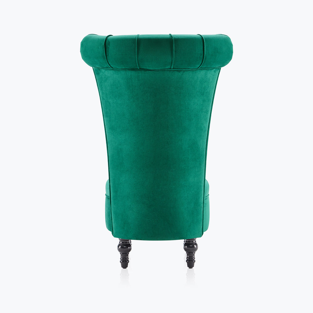 Tufted High Back Accent Chair