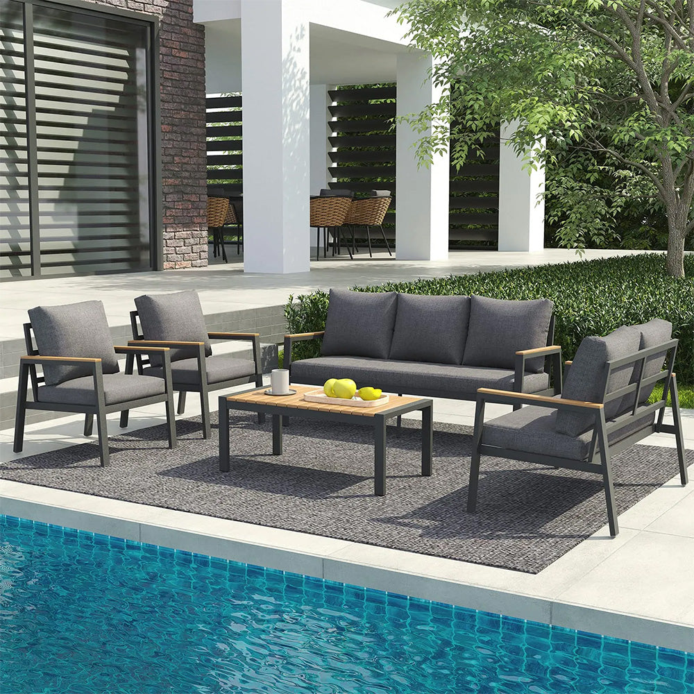 7 Seating Aluminum Patio Furniture Set