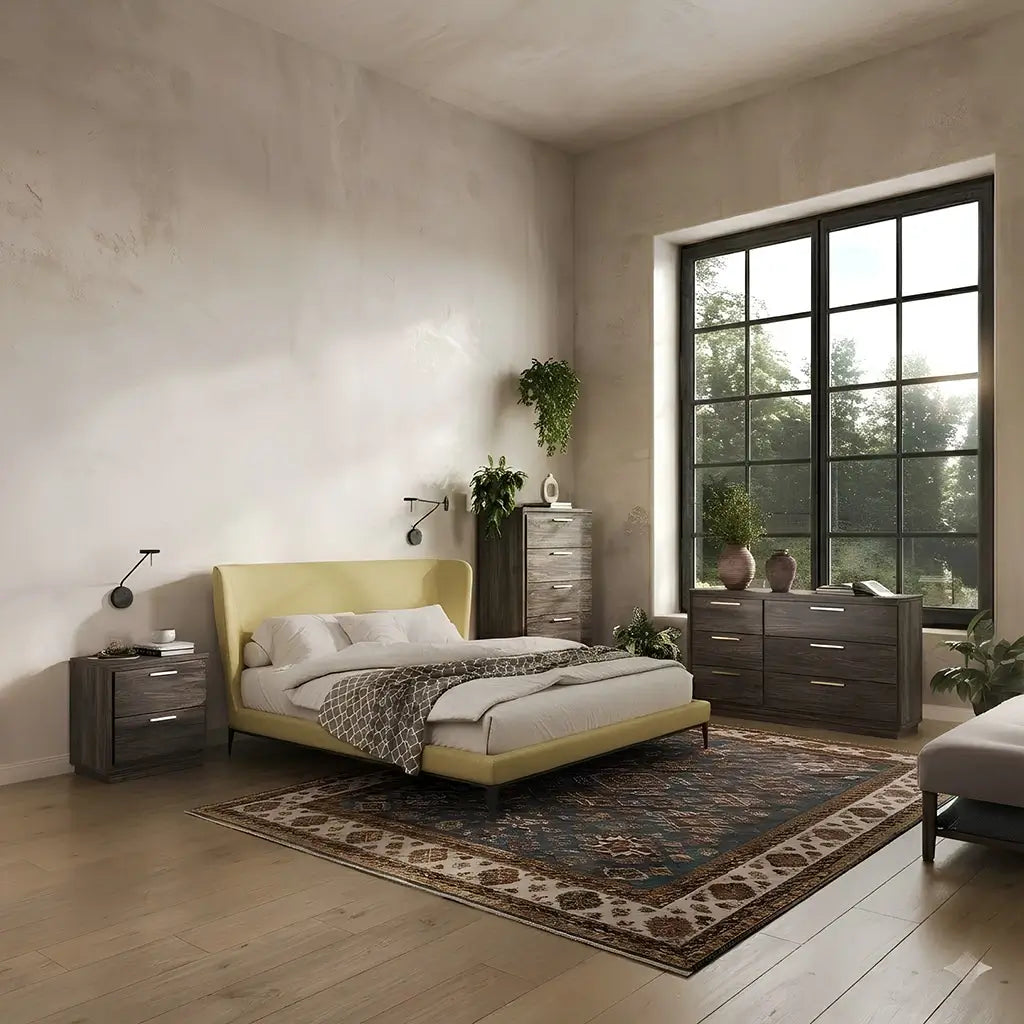 Bedroom-with-tall-dresser-and-wide-dresser