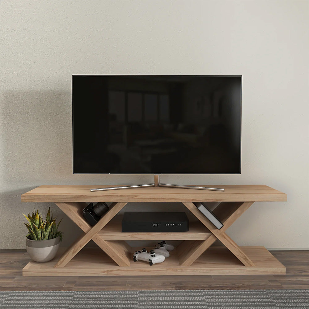 Solid Wood TV Stand Console Table