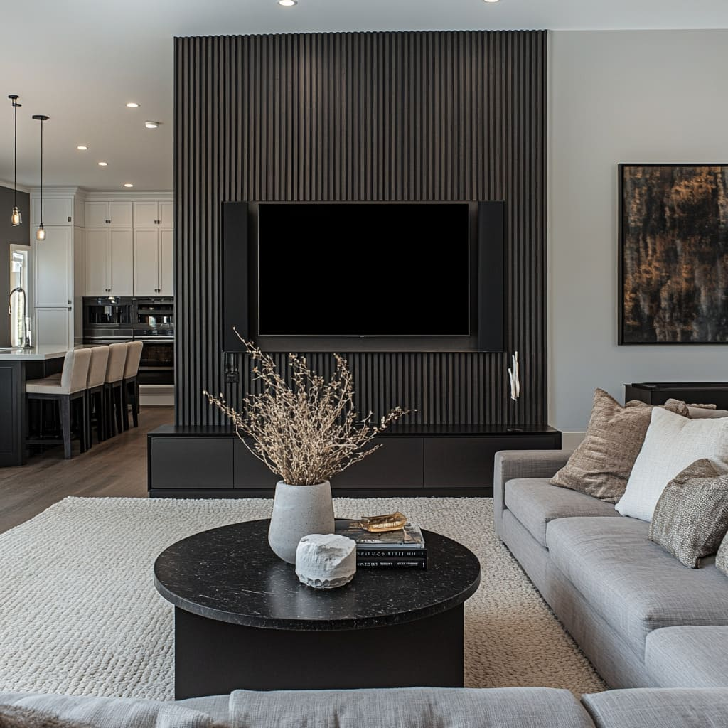 TV Stand Goes With a Grey Couch