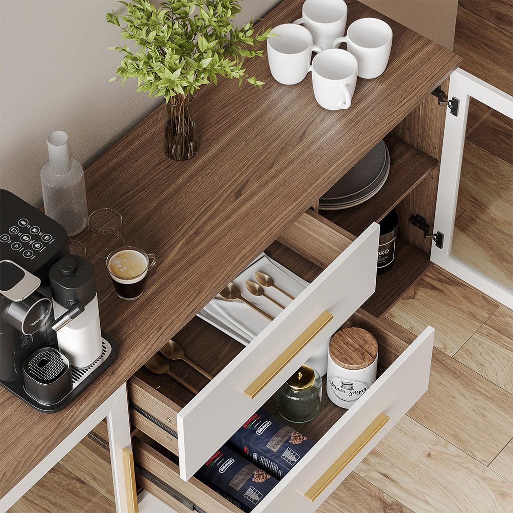 Troy white Modern Sideboard Buffet Cabinet