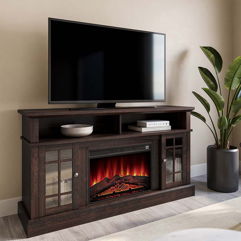 What to put next to the belleze TV stand