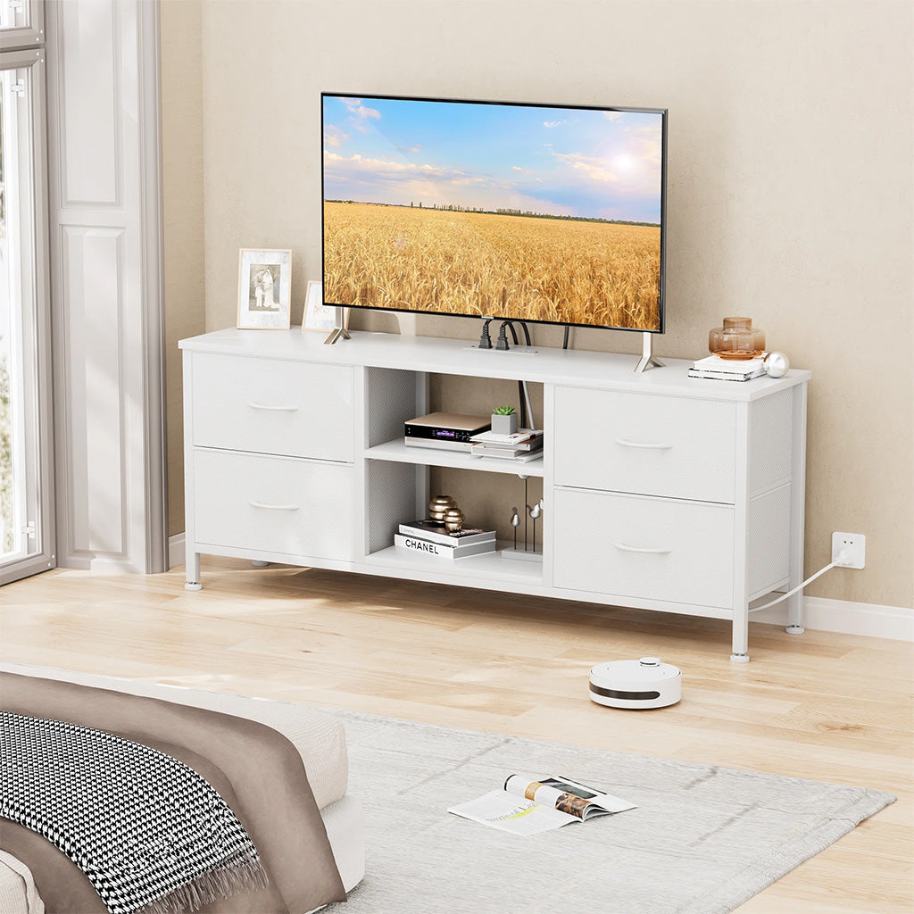 White Bedroom TV Stand