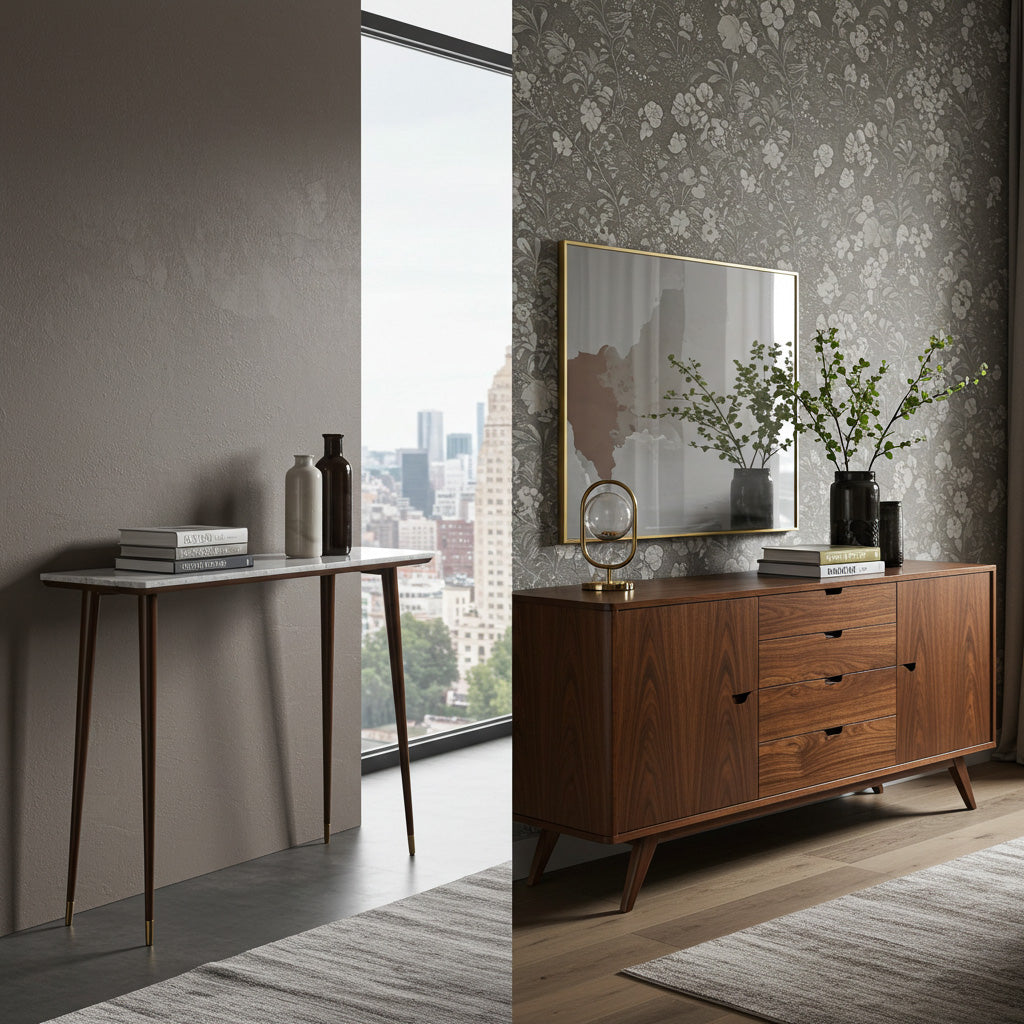 console table vs sideboard