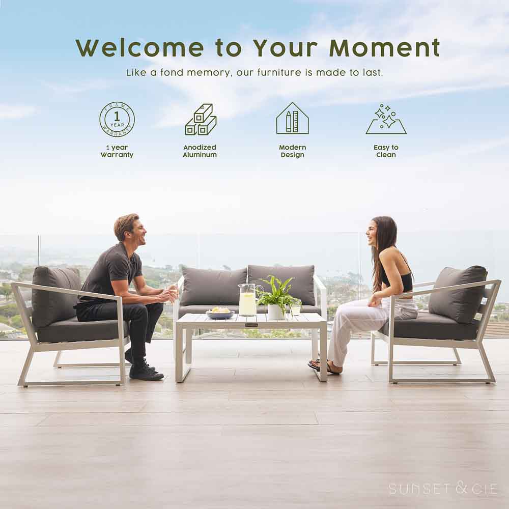 Aegean aluminum sofa set