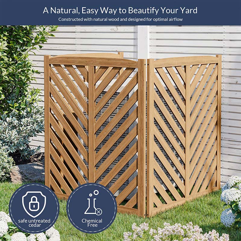 Wooden Outdoor Privacy Fence Panels