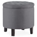 Lexington Round Storage Ottoman