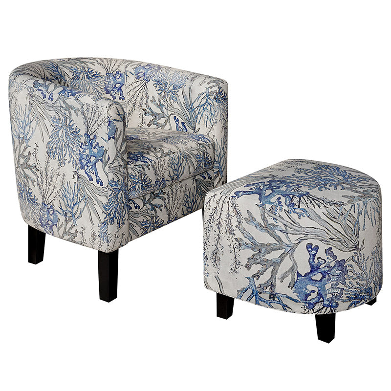 Lydia Chair with Ottoman Set