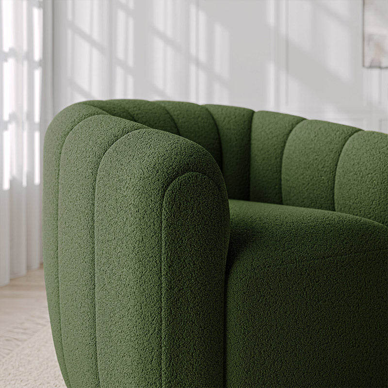 Franco Velvet Swivel Barrel Accent Chair