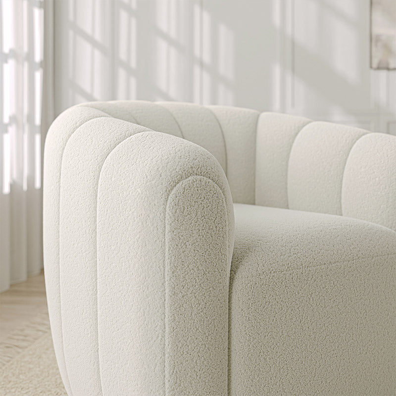 Franco Velvet Swivel Barrel Accent Chair