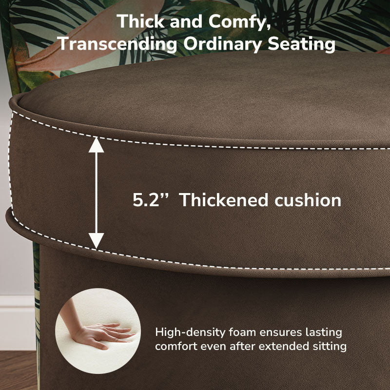 Grove Floral Swivel Accent Chair