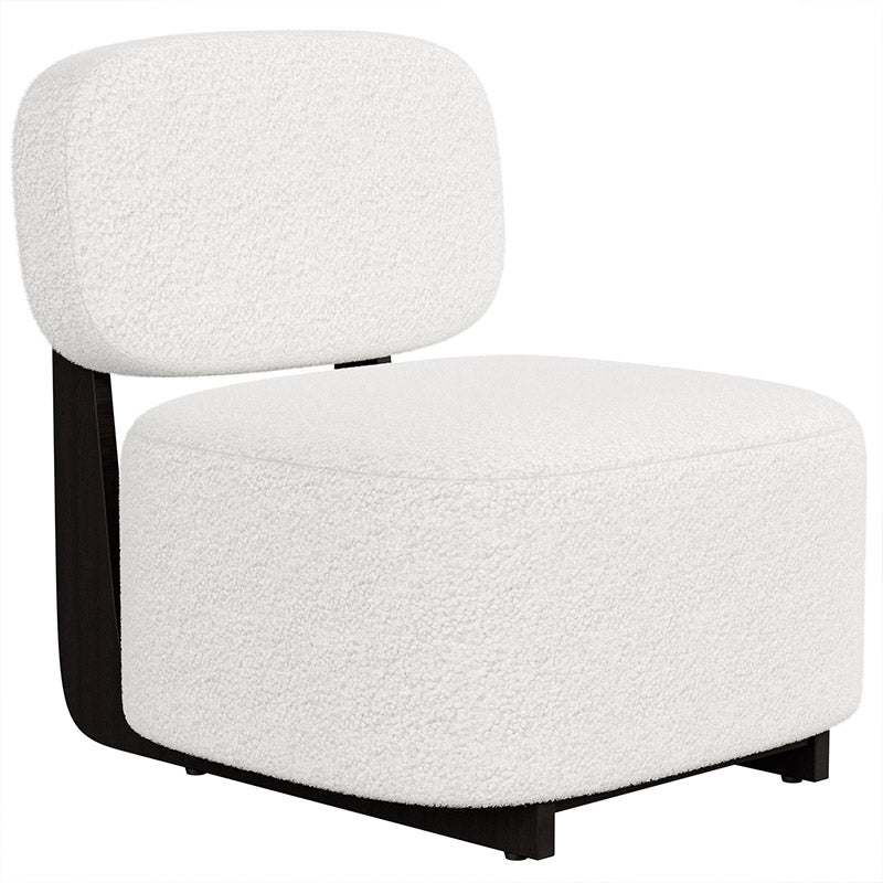 Modern Sherpa Accent Chair