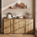 63" Geometric Arched Door Modern Sideboard