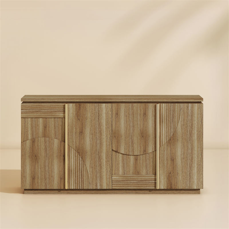 63" Geometric Arched Door Modern Sideboard