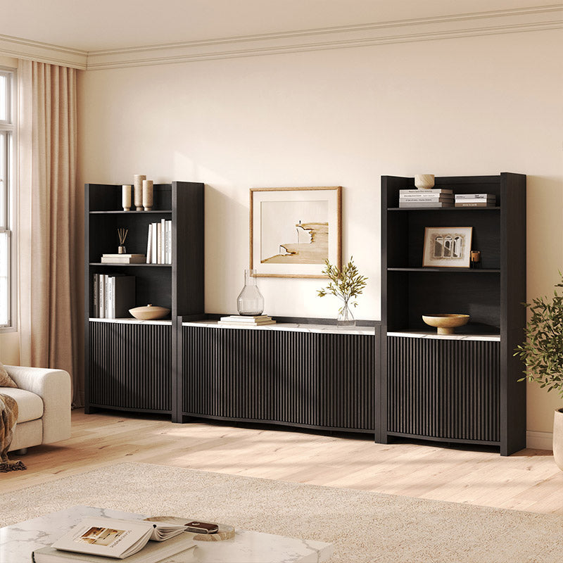 Delphi Fluted Modular Entertainment Center (5-Piece)
