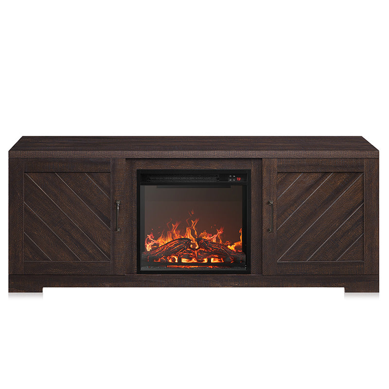 Hilo Low Profile Fireplace TV Stand for 65+ Inch TV