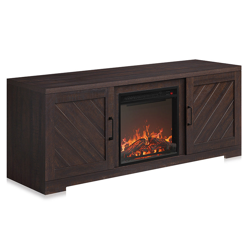 Hilo Low Profile Fireplace TV Stand for 65+ Inch TV