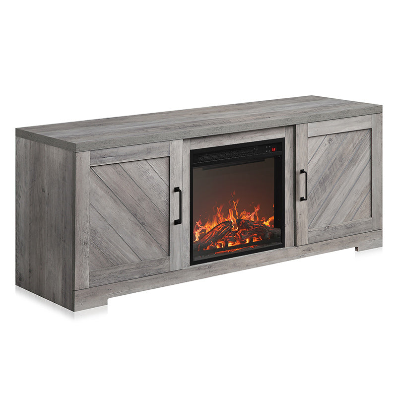 Hilo Low Profile Fireplace TV Stand for 65+ Inch TV