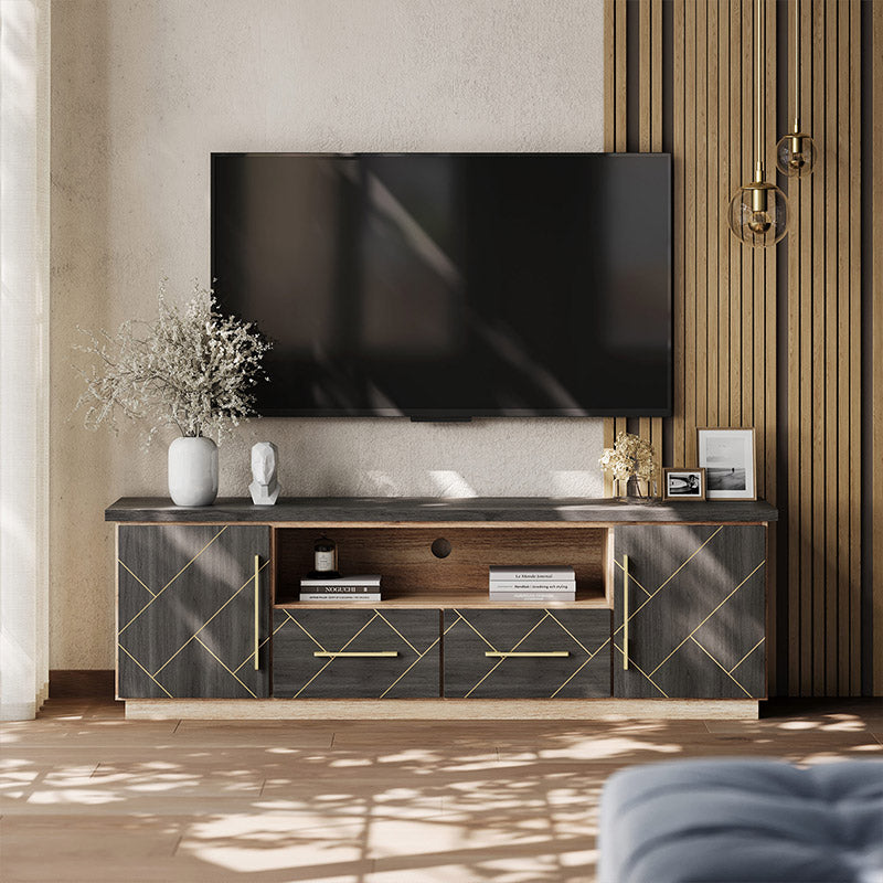 70 Inch Wooden Long TV Stand