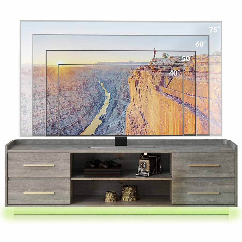 Corrigan Low Profile Modern TV Stand for 75+ Inch TV