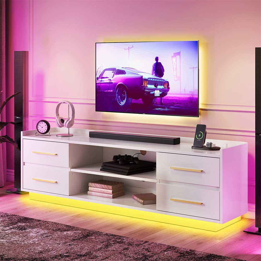 Corrigan Low Profile Modern TV Stand for 75+ Inch TV
