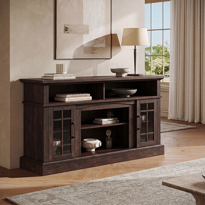 Astorga 58" Modern Farmhouse Fireplace TV Stand