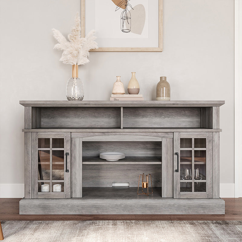 Astorga 58" Modern Farmhouse Fireplace TV Stand