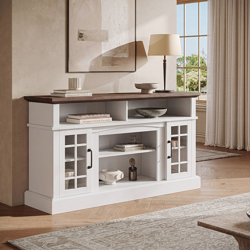 Astorga 58" Modern Farmhouse Fireplace TV Stand